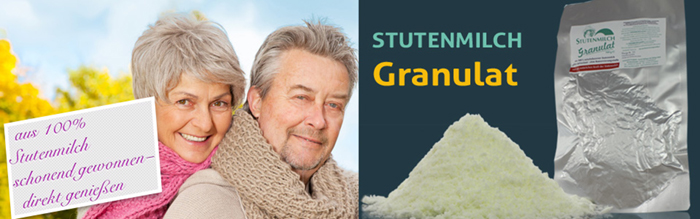 Stutenmilch Granulat vom Haflingerhof Büttger Wald, Bernhard Gockel